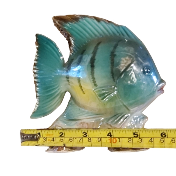 Large vintage iridescent fish figurine - Picture 4 of 5